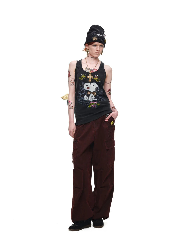 Vintage Printed Tank Top