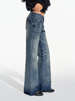 Vintage Whiskered Low Rise Jeans