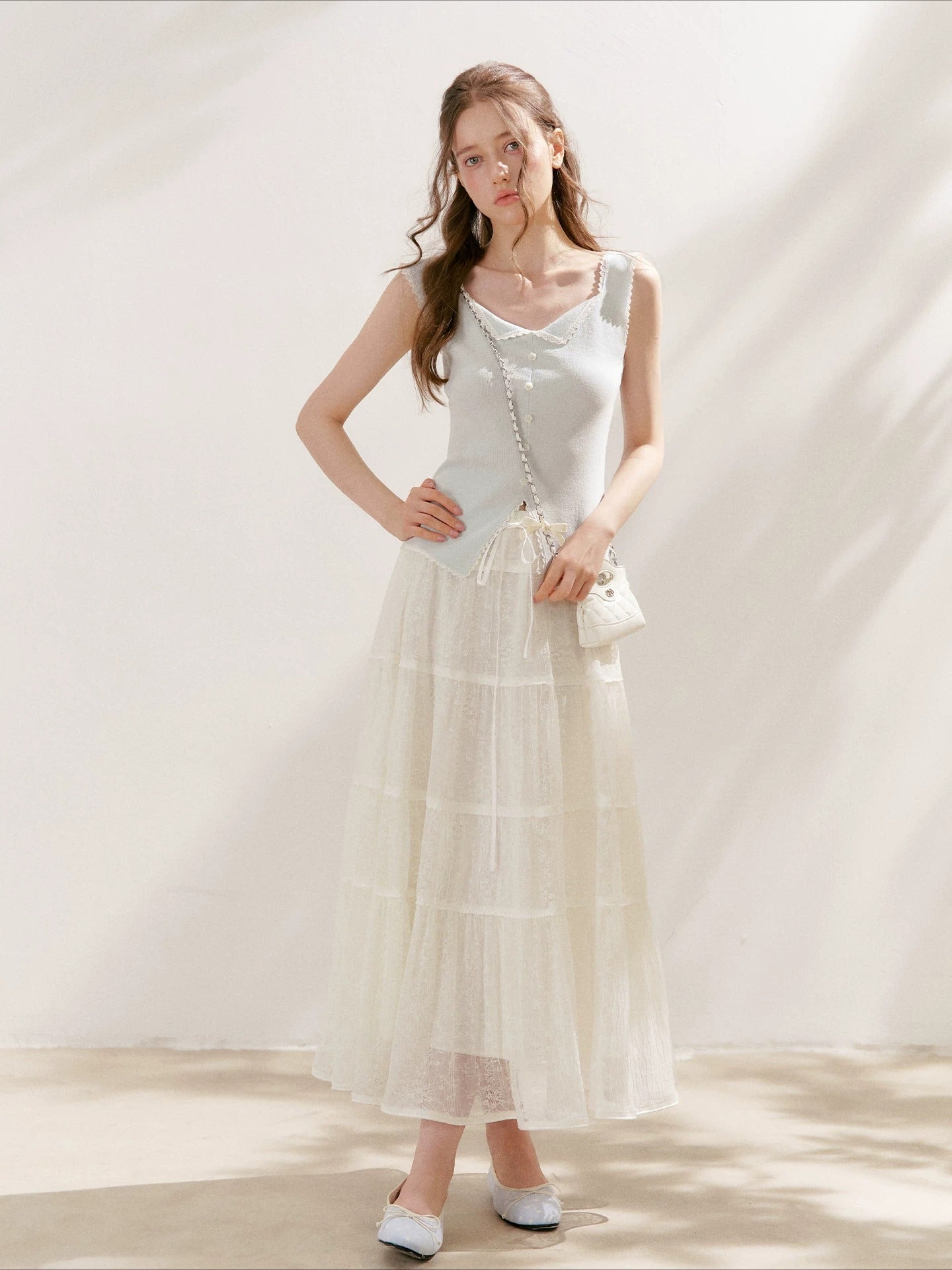 Lyocell Lace Vest
