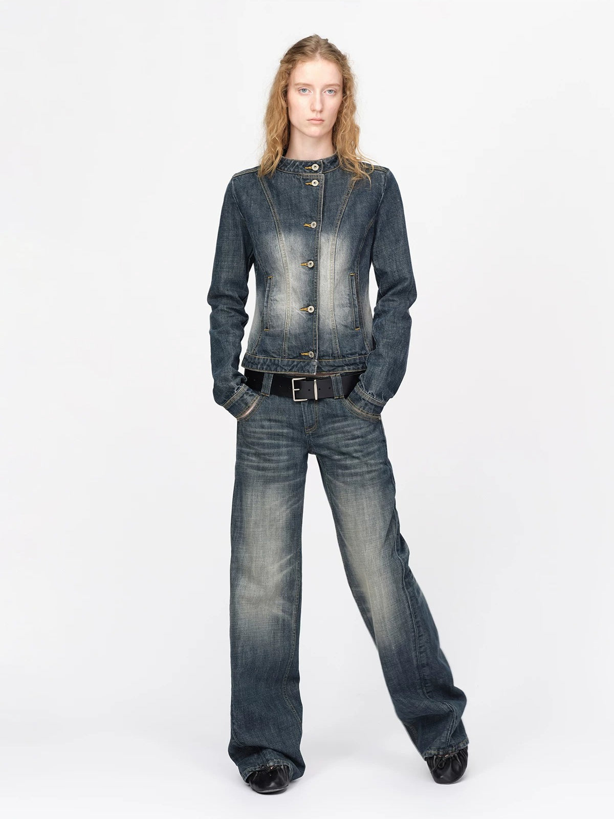 Vintage Wave Washed Jeans