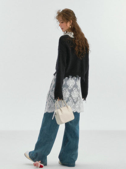Hippie Lace Denim Pants