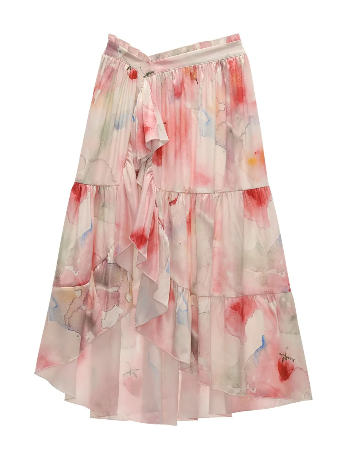 Watercolor Fruit Puff Sleeve Set