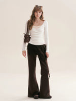 Lace Curtain Flare Pants