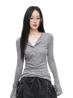 Lace Trim Layered Knit Top