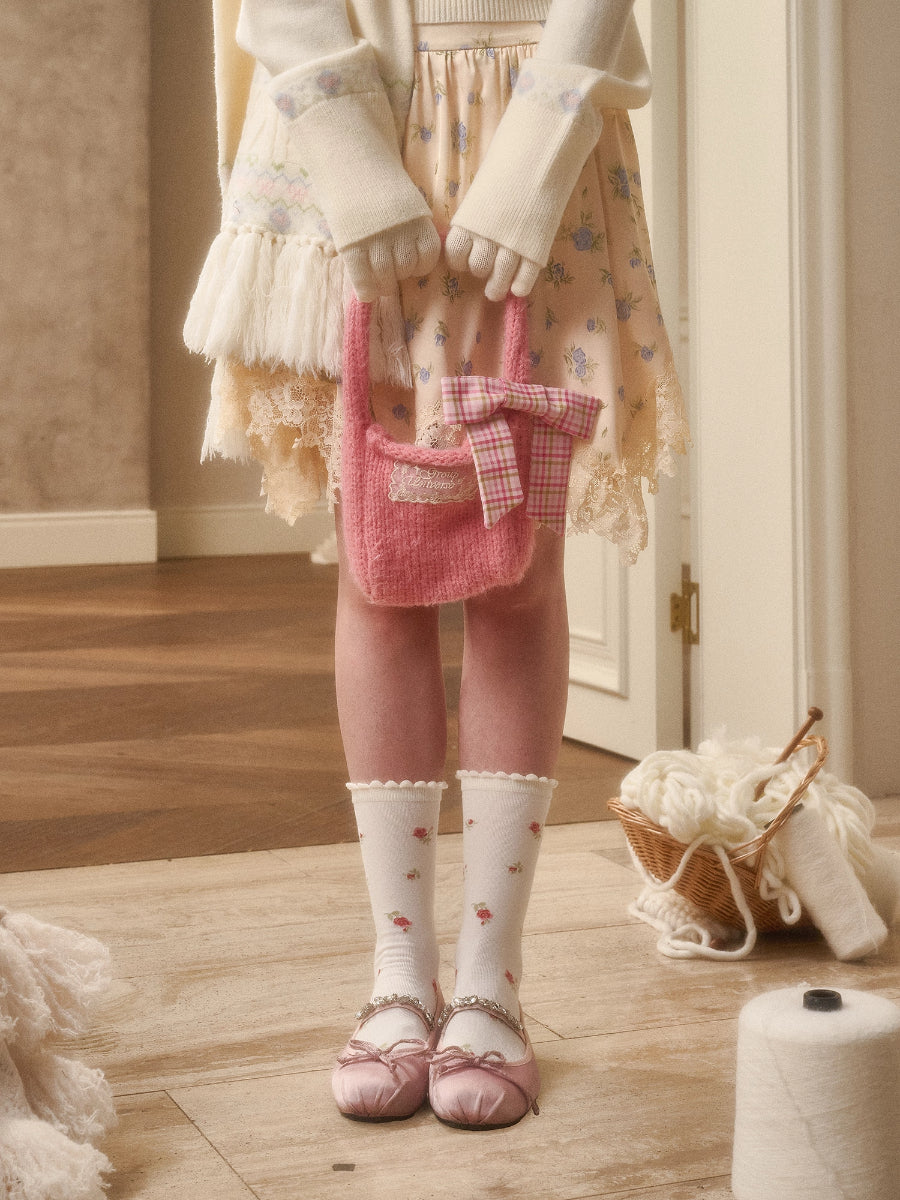 Cosagach Floral Knit Cardigan &amp; Bottoms Set