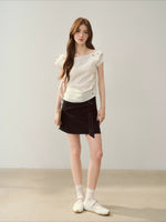 Star Embroidered Shoulder Top