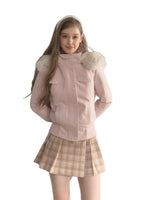 “Oxford Autumn” Wool-Collar Padded Jacket