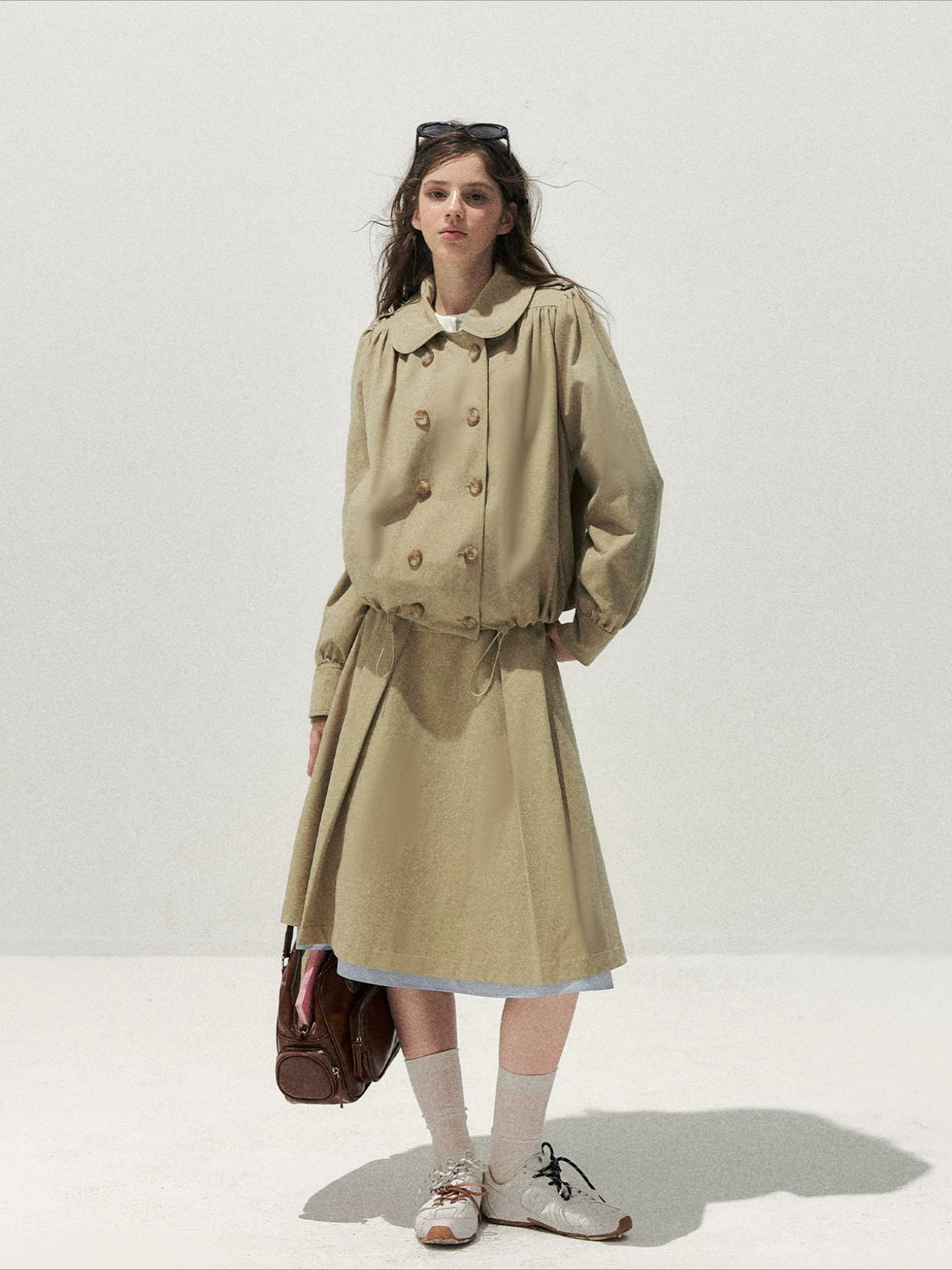 Peter Pan Trench Skirt Set