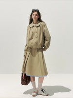 Peter Pan Trench Skirt Set