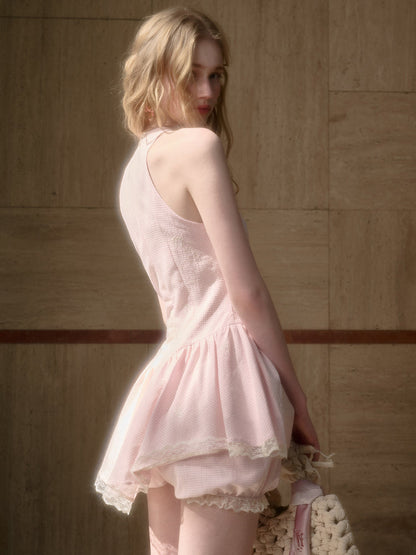Summer Cool Soft Mist Pink Dress
