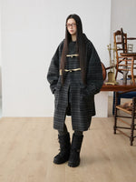 Wool Blend Hooded Duffle Coat
