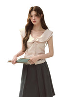Pink Lyocell Twist Blouse