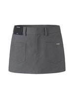 Wool Fold - structure Low-waist Pencil Skirt
