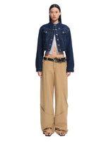 Twist-Buckle Leather Belt