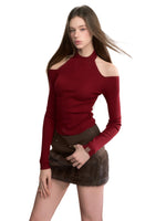 Rib Knit Off-Shoulder Two-Way Top