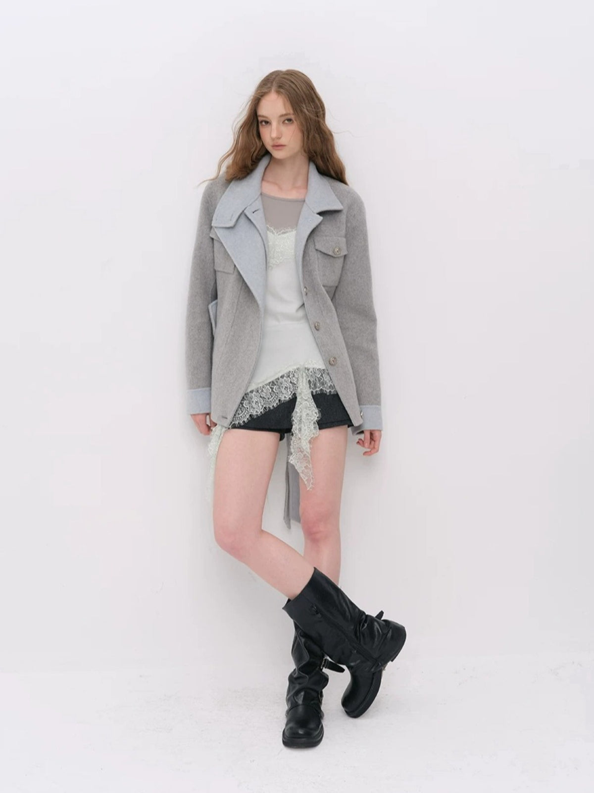 Urban Utility Wool Belted Coat