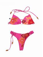 Tropical Halter Tie Bikini