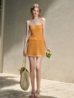Cool Fabric Knitted Blouse & Skirt Set