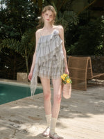 Fluffy Lace Fairy Camisole & Skirt Set