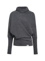 Cape Cut Turtleneck Batwing Sweater