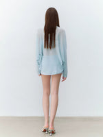 Shimmer Heart Satin Skirt
