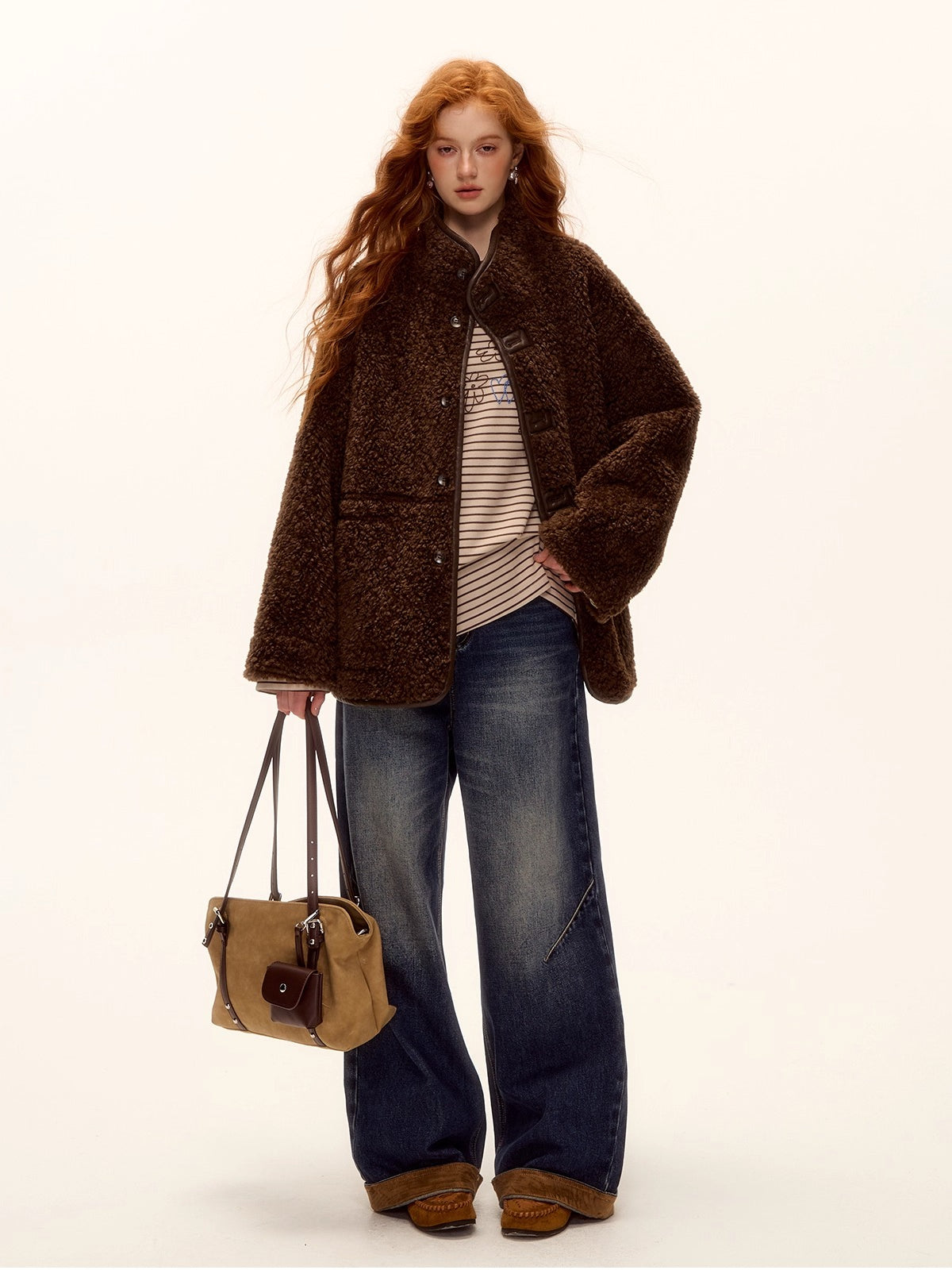 Reversible Suede Shearling Jacket