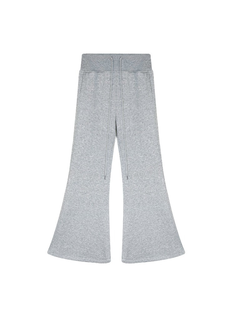 Fleece Waist-Tightening Fur Hoodie &amp; Pants Set