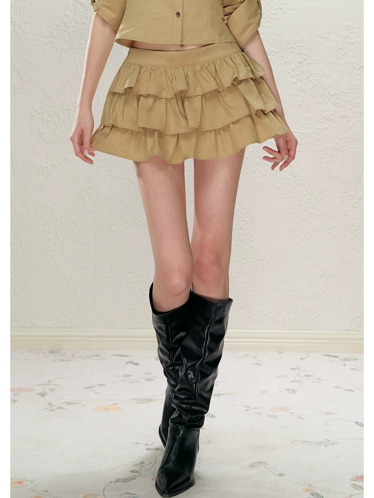 Utility Shirt Skirt Set