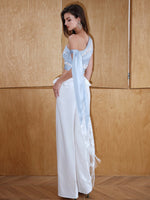 Lace-Paneled Off-Shoulder Spaghetti Strap Crop Top