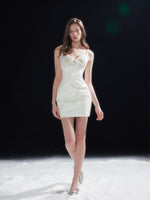 Lace Bodycon Leather Dress