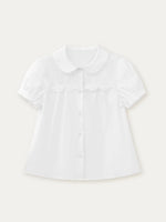 White Embroidered Shirt & Skirt Set