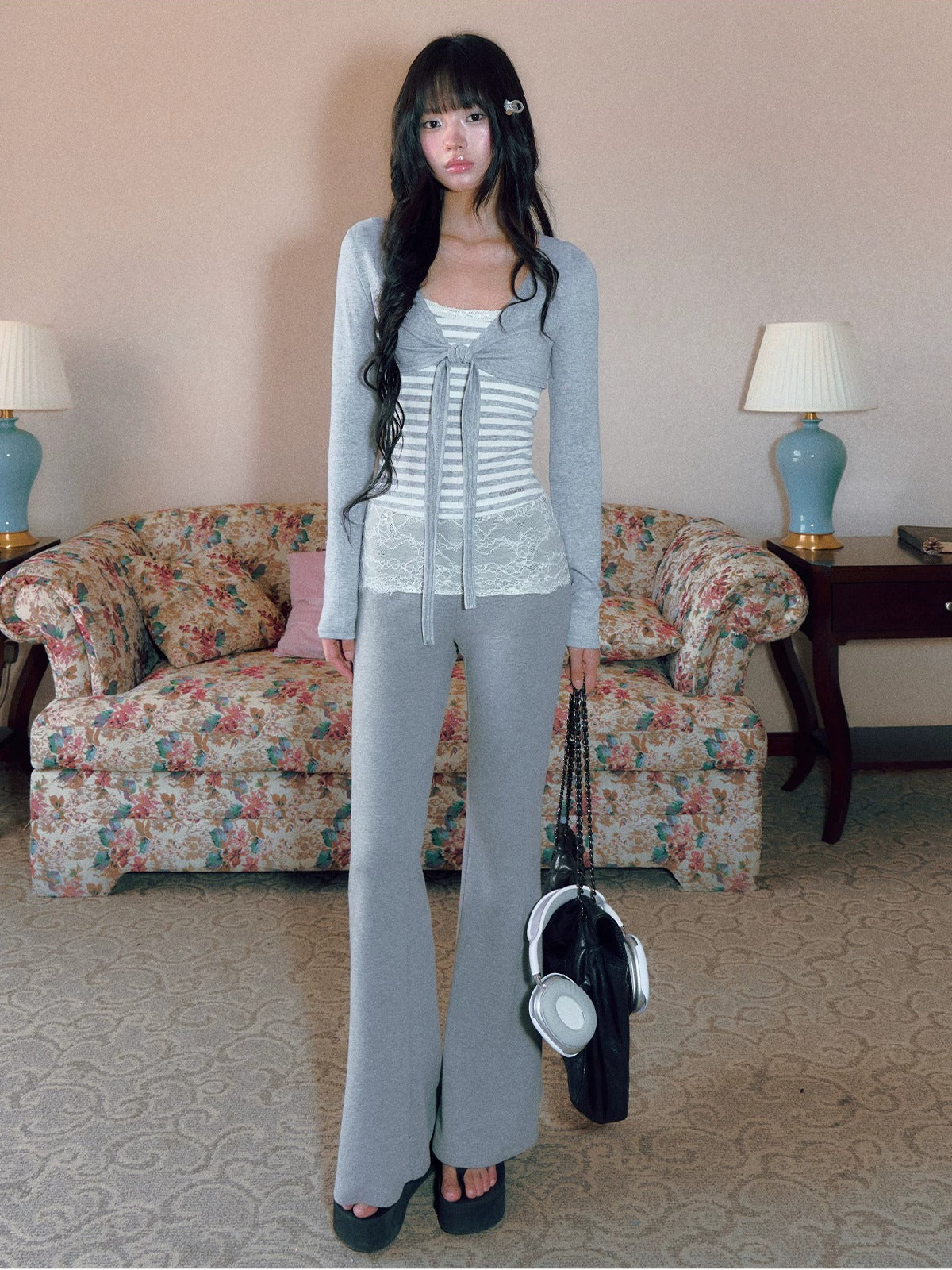 Lace Flare Pants