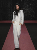 Vintage Low Rise White Straight Leg Jeans
