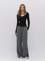 Asymmetric Cutout Top