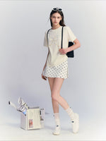 Polka Dot A-Line Skirt