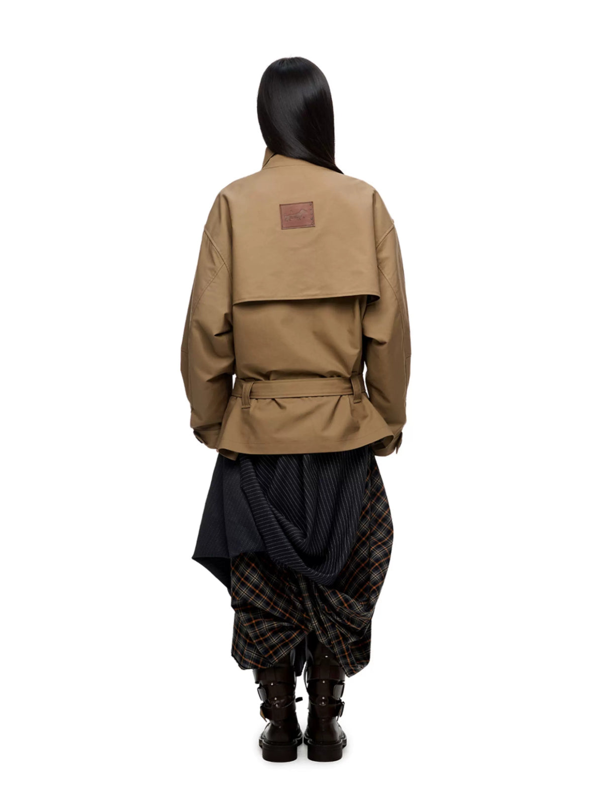 Vintage Oversized Lapel Trench Jacket