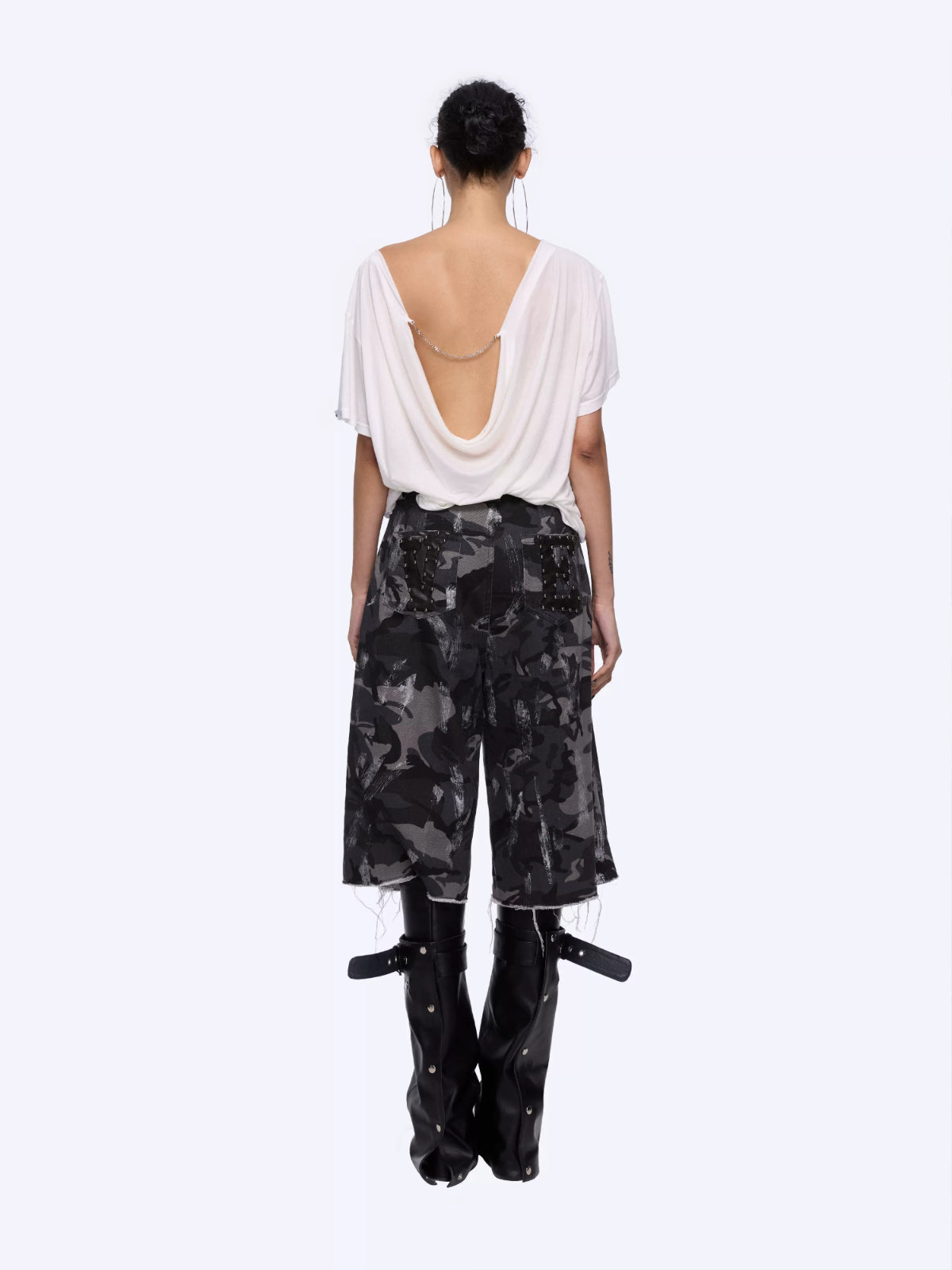 Graphic Open Back T-Shirt