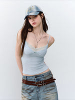 Lace V-Neck Cami Top