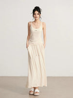 Gray & Beige Modal Tank & Skirt Set