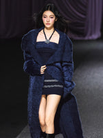 Knit Cardigan Colorblock Dress Set