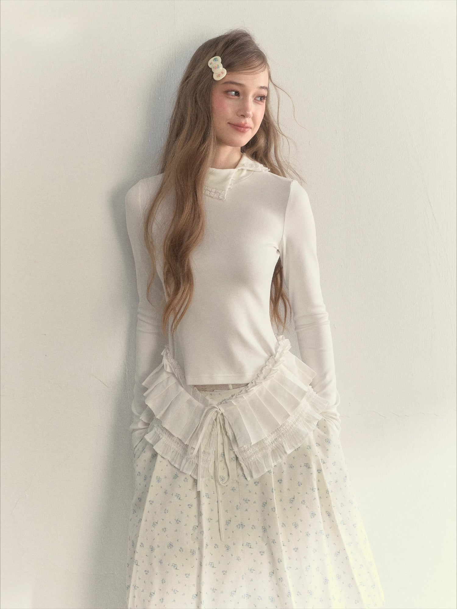 Floral Bangs Barrette