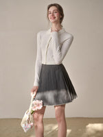 Silky Wool Cropped Cardigan