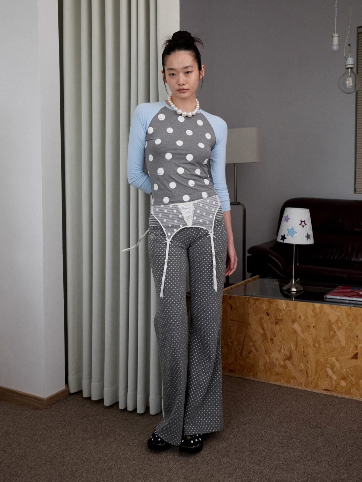 Polka Dot Raglan T-shirt