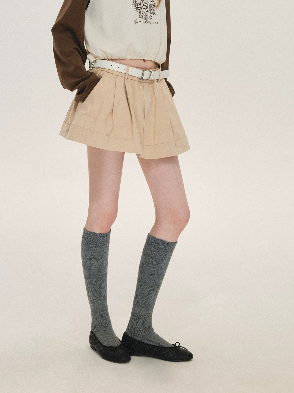 Cotton A-Line Skort