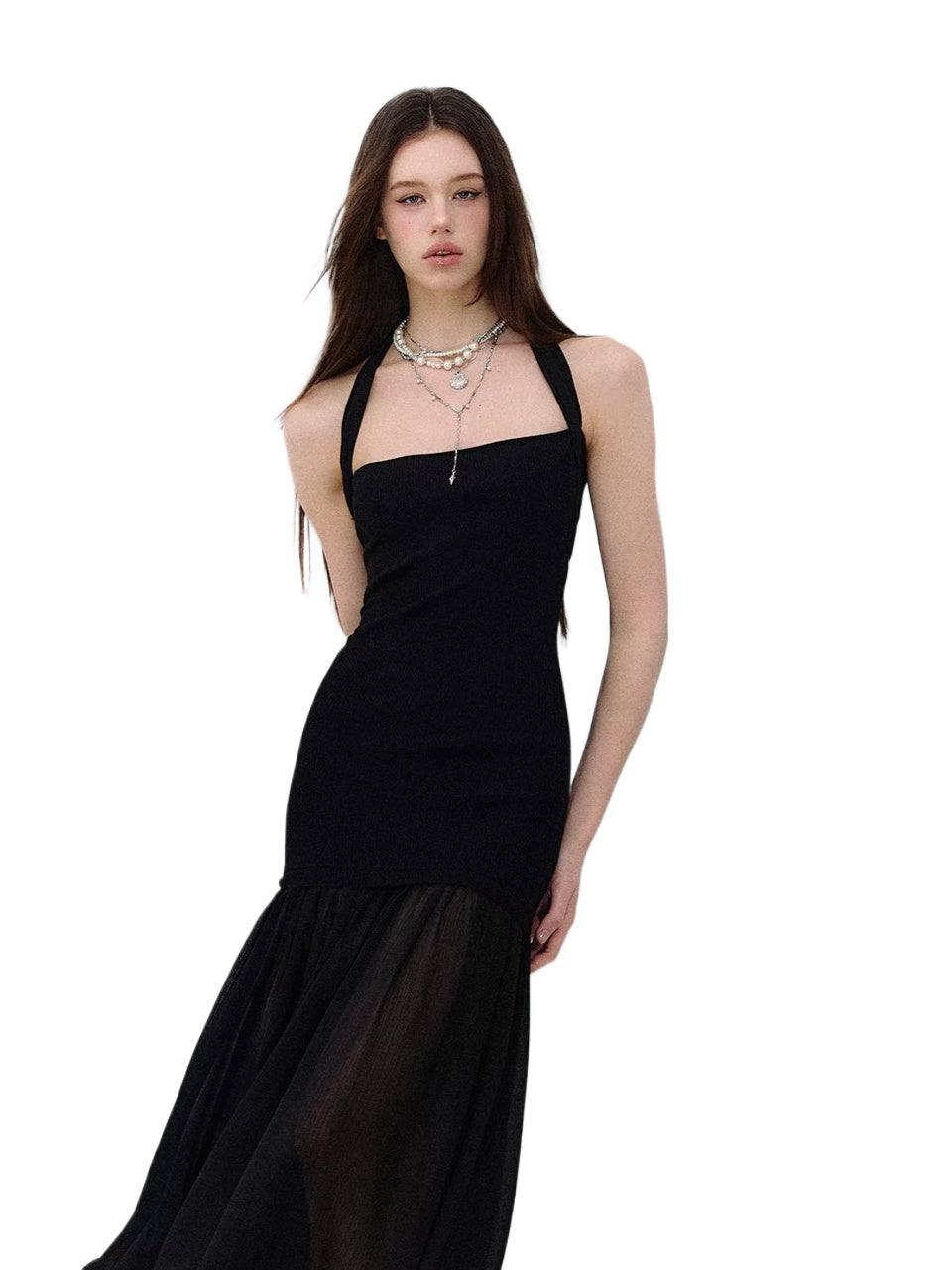 Night Muse Halter Dress