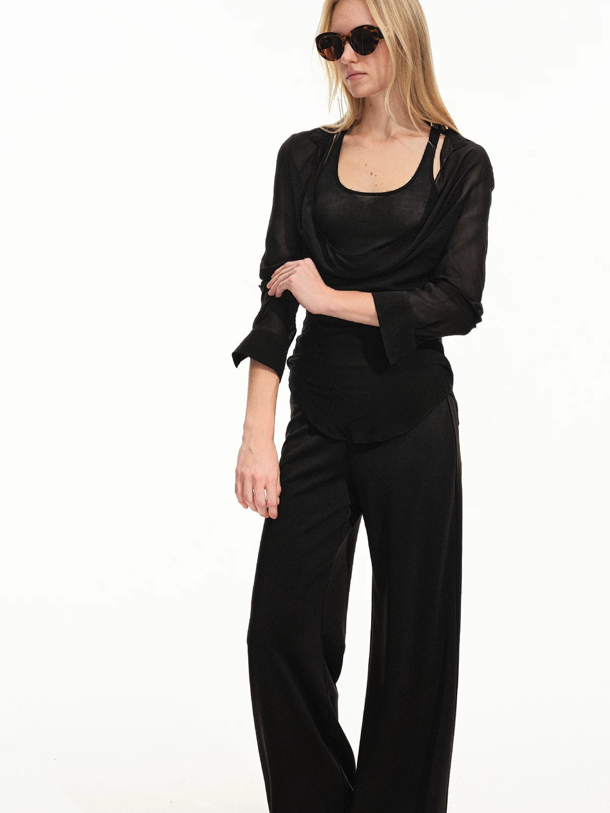 Layered Cami Shirt