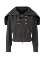 Hooded Double-Breasted Jacket