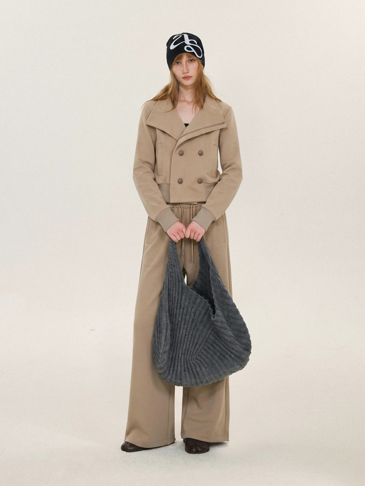 Double Breasted Jacket &amp; Sweatpants Set
