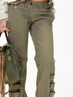 Strap Flare Pants