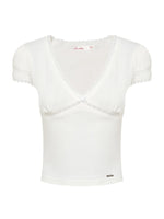 Lace V Neck Tee